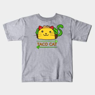 Taco Cat Backwards is Taco Cat Kids T-Shirt